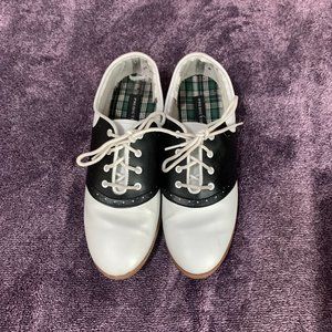 Black and white nice shoes